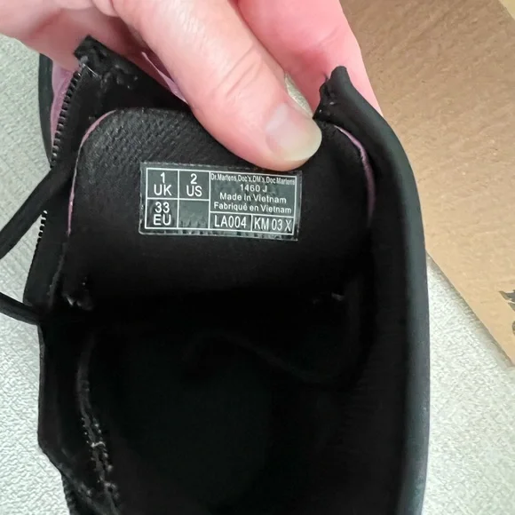 Pink Glitter Dr. Martens Combat Boots - Picture 10 of 10